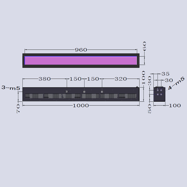 UVLED面固化光源 UV油墨固化機(jī)-960×50(圖3)